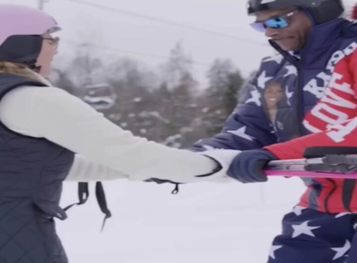 Snoop Dogg prova a sciare