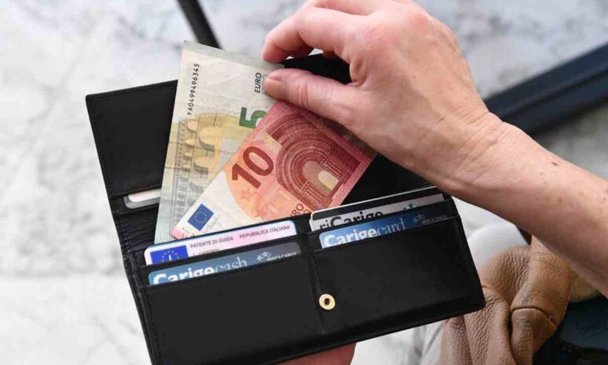 Portafoglio con soldi