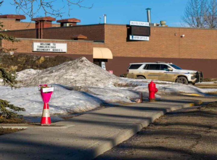 Il luogo della strage in Canada