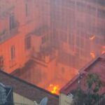 In fiamme il teatro Sanizzaro