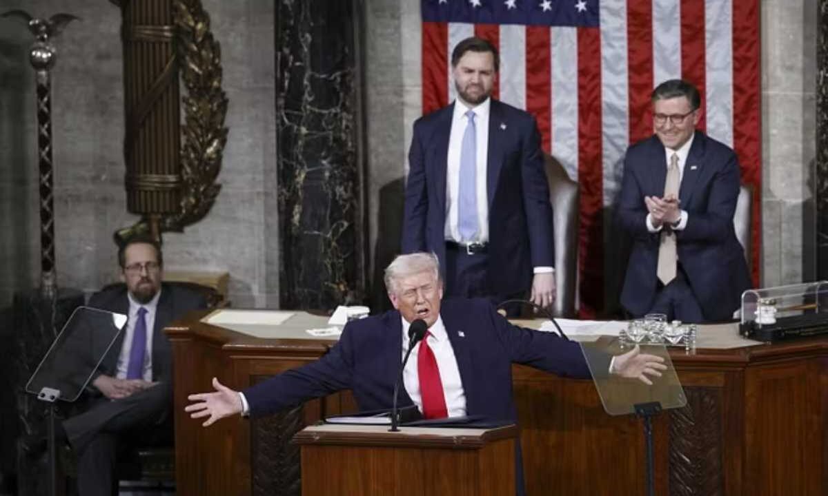 Trump parla dello Stato dell'Unione