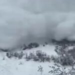 Valanga a Zermatt, in Svizzera