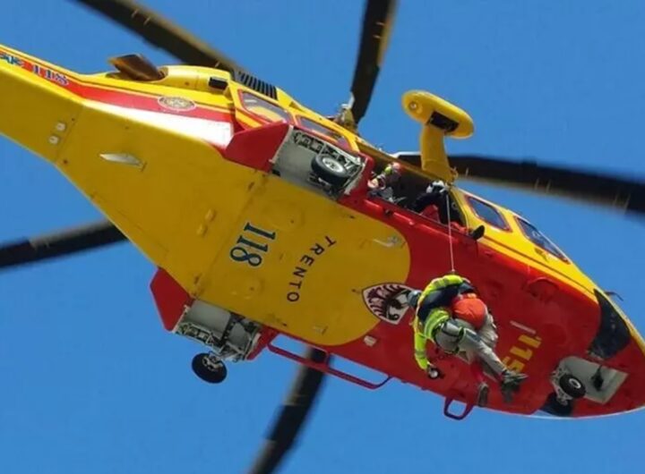 Un elicottero dei soccorsi