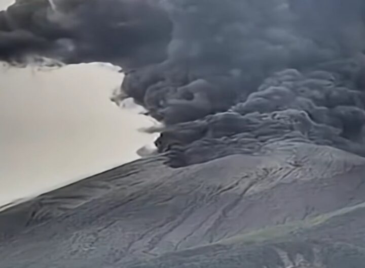 L'eruzione del vulcano Kanlaon, nelle Filippine