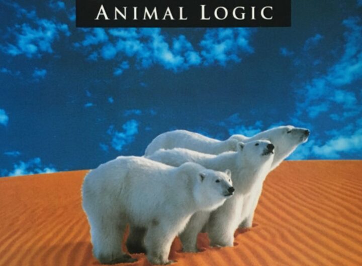 L'immagine di copertina di Animal Logic II, con tre orsi polari su una duna del deserto