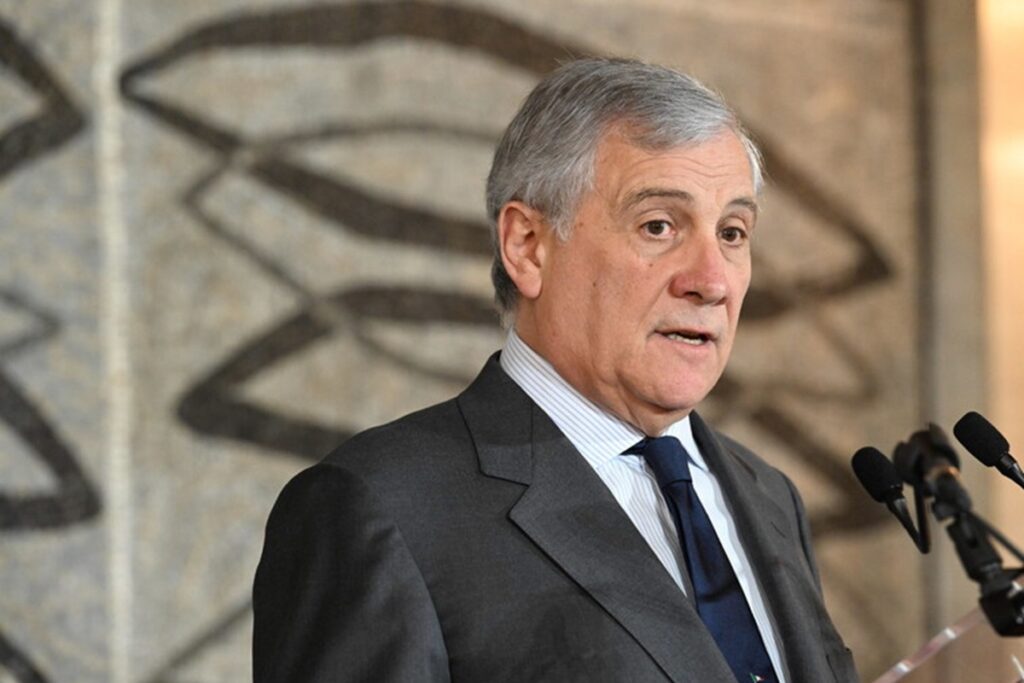 Il ministro degli Esteri Antonio Tajani