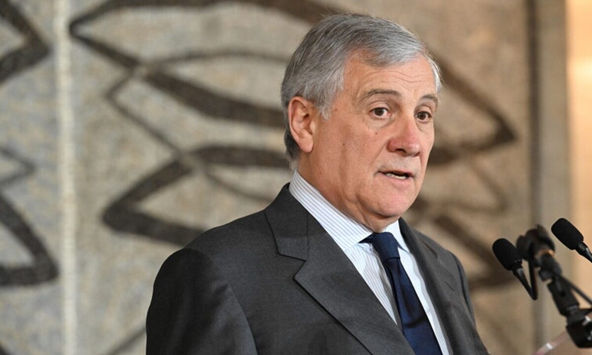 Il ministro degli Esteri Antonio Tajani