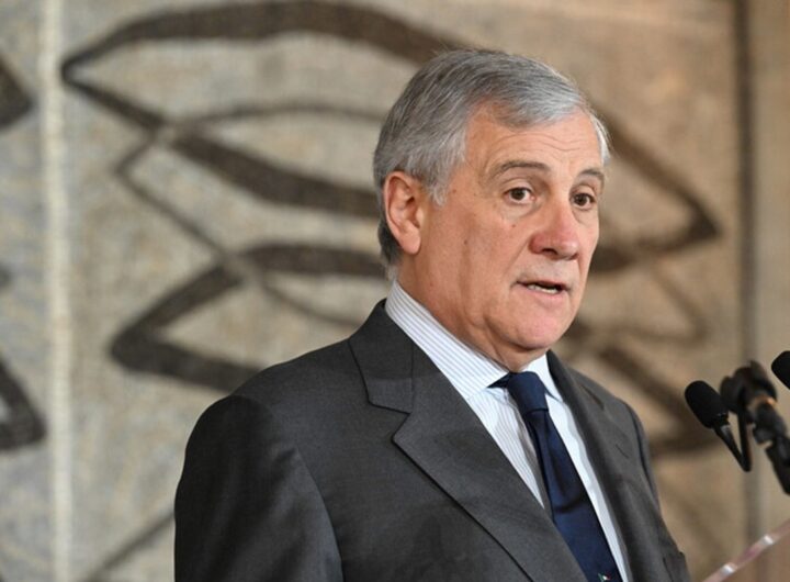 Il ministro degli Esteri Antonio Tajani