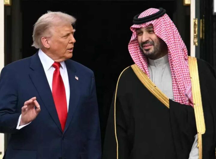Nella foto Ansa Trump con il principe saudita Mohammed bin Salman
