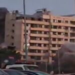 Crollo di un edificio a Beirut