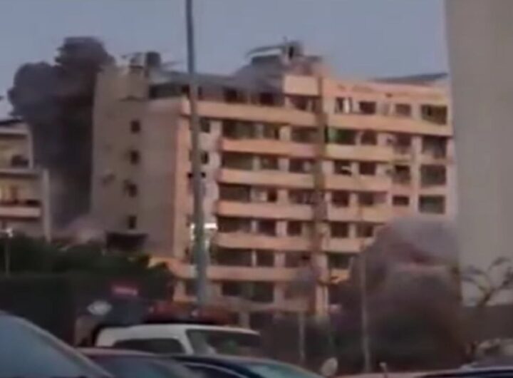 Crollo di un edificio a Beirut