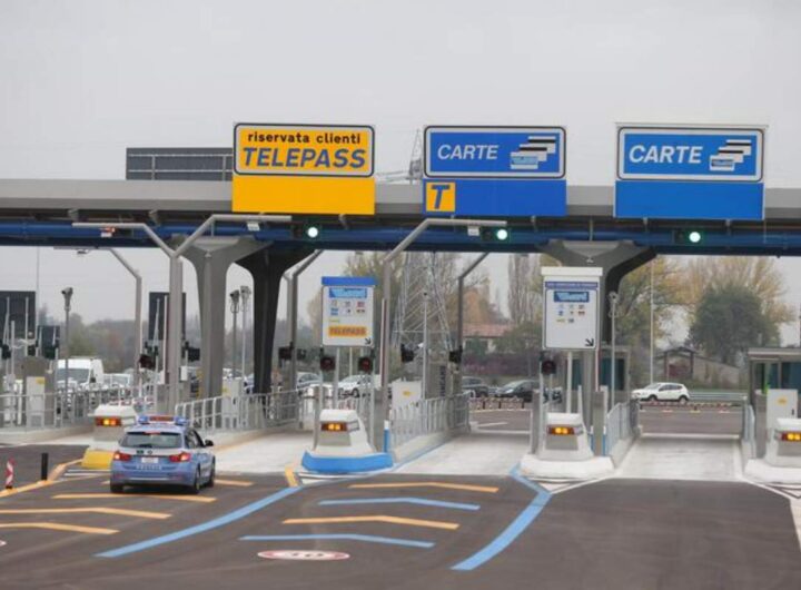 un casello in autostrada