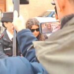 Arrivo di Chiara Petrolini al tribunale di Parma