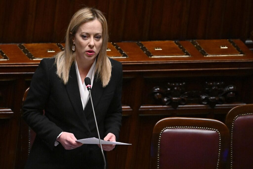 La premier Giorgia Meloni
