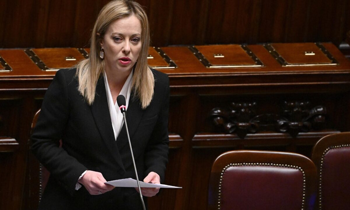 La premier Giorgia Meloni