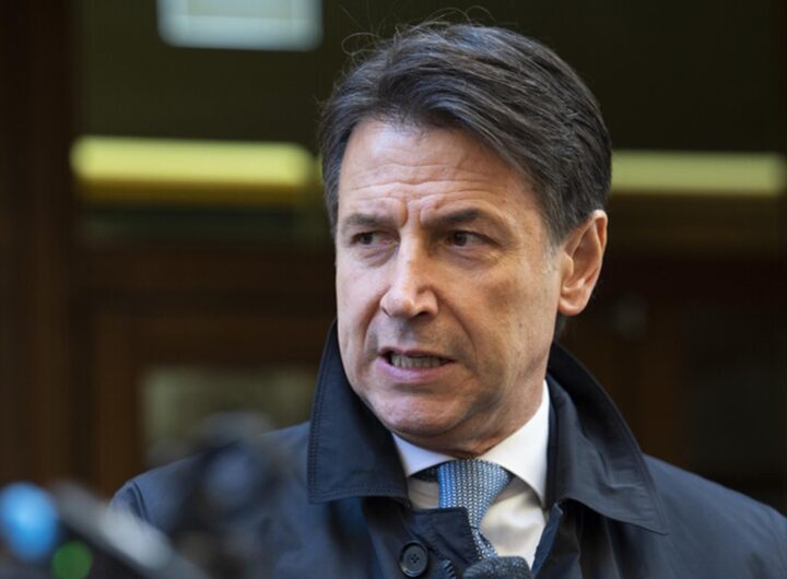 Il leader del Movimento 5 Stelle Giuseppe Conte
