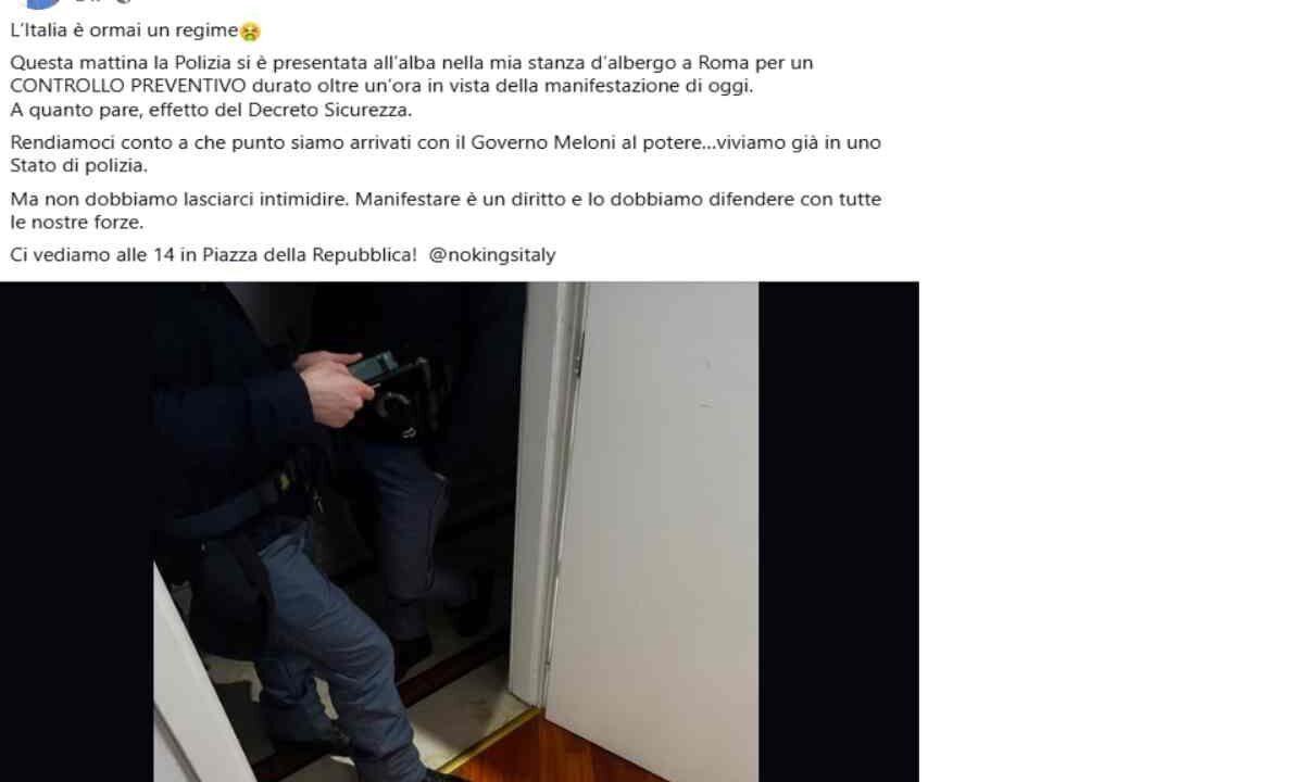 Il post di Ilaria Salis