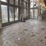 Palazzo Golestan danneggiato