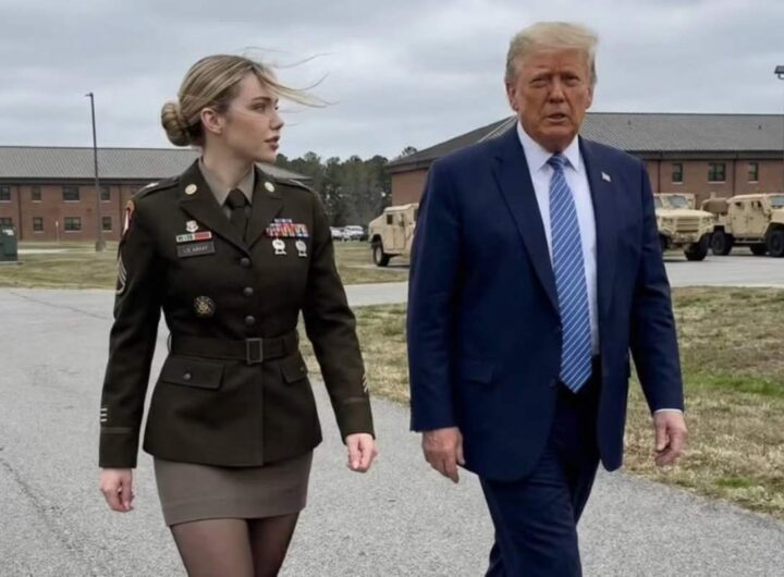 soldatessa jessica foster con trump