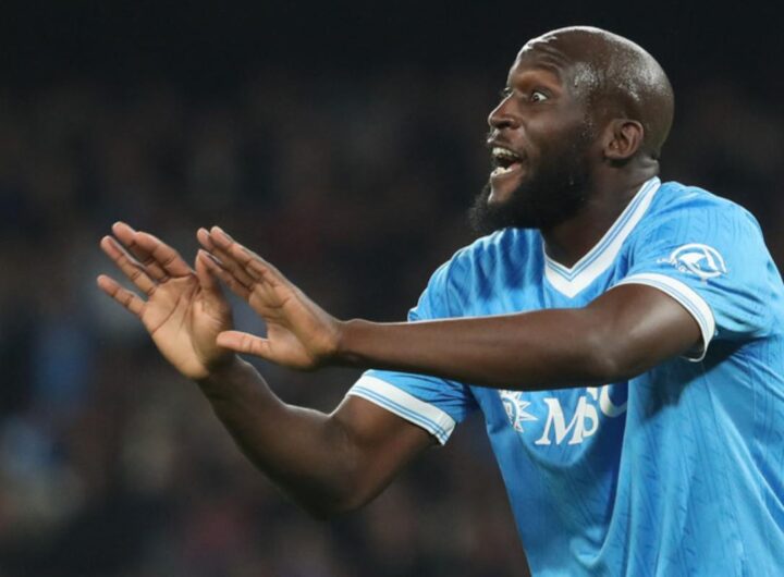 lukaku con la maglia del napoli