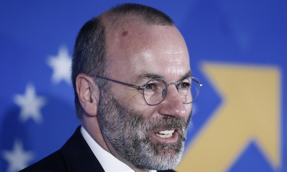 Il presidente del Partito popolare europeo Manfred Weber