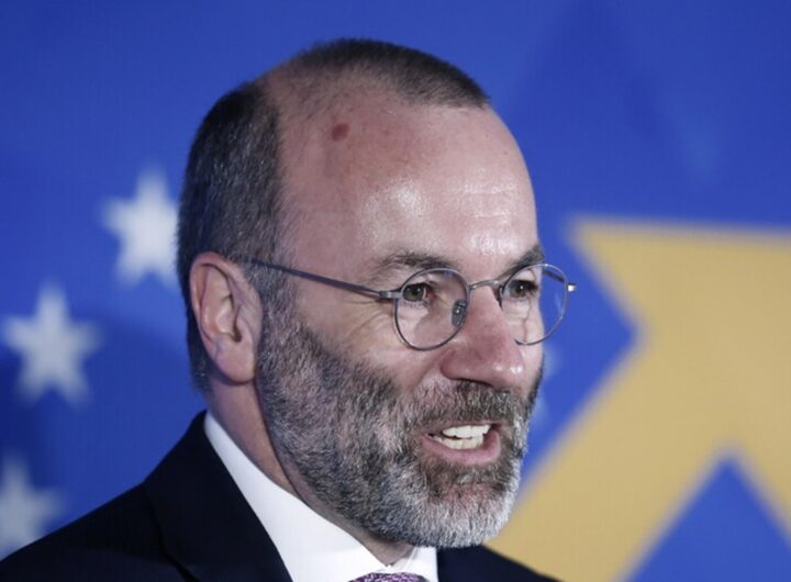 Il presidente del Partito popolare europeo Manfred Weber