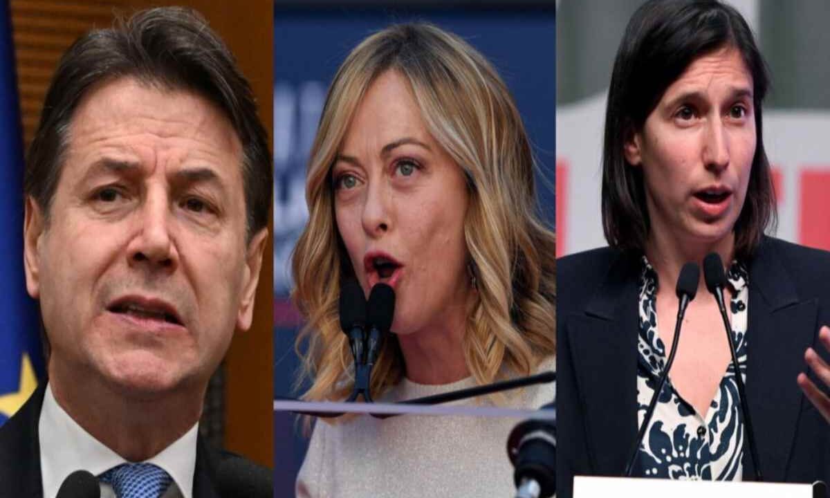 Conte, Meloni, Schlein