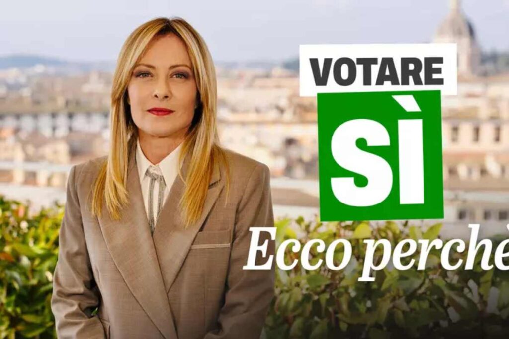 Meloni invita a votare Sì al referendum