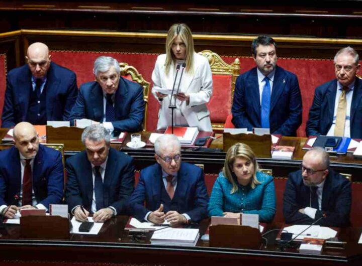 Meloni parla al Senato