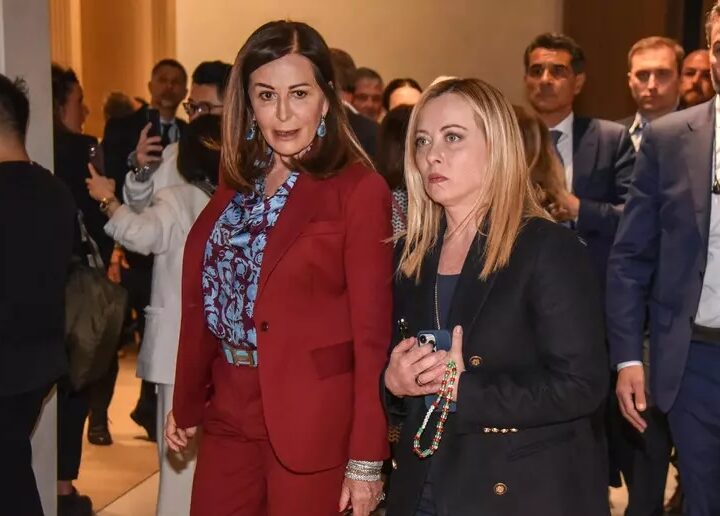 Giorgia Meloni insieme alla Santanché