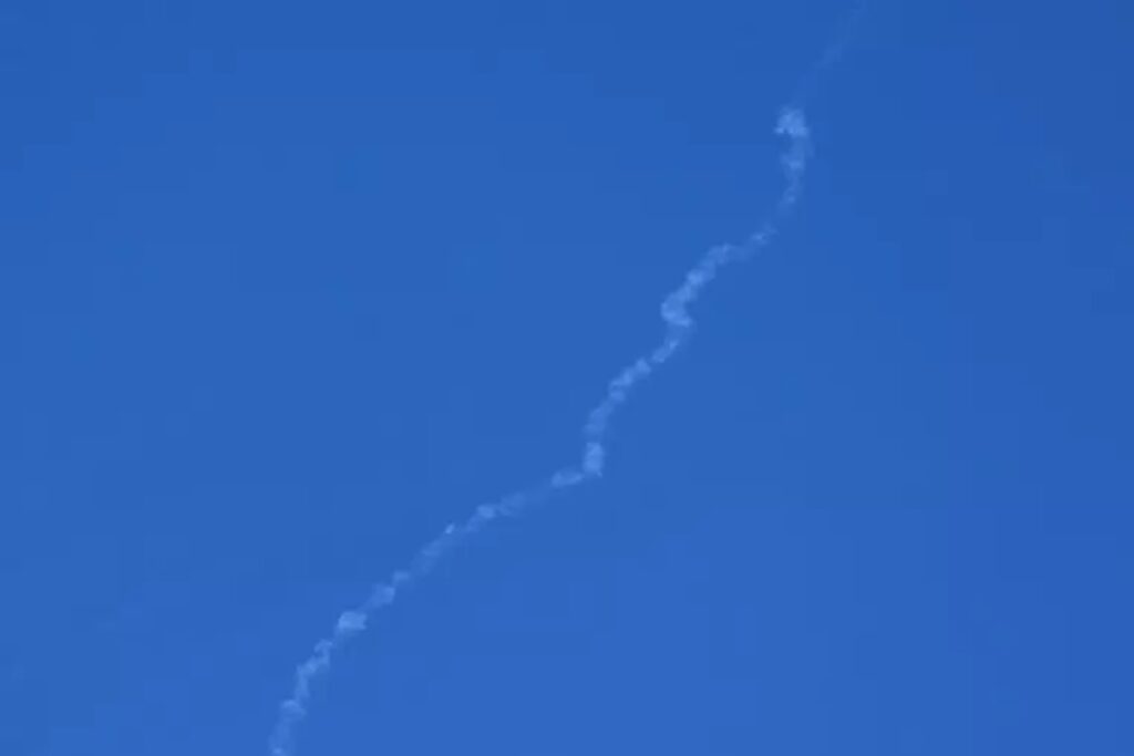 La scia di un missile