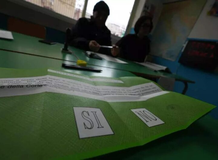 Scheda elettorale referendum giustizia