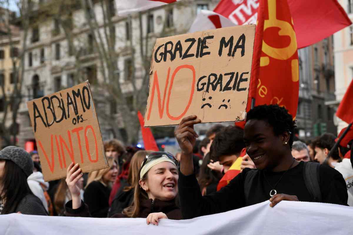 Festeggiamenti in piazza a Roma