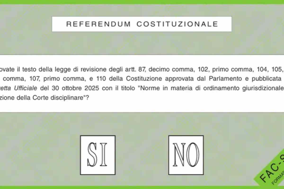 La scheda referendaria