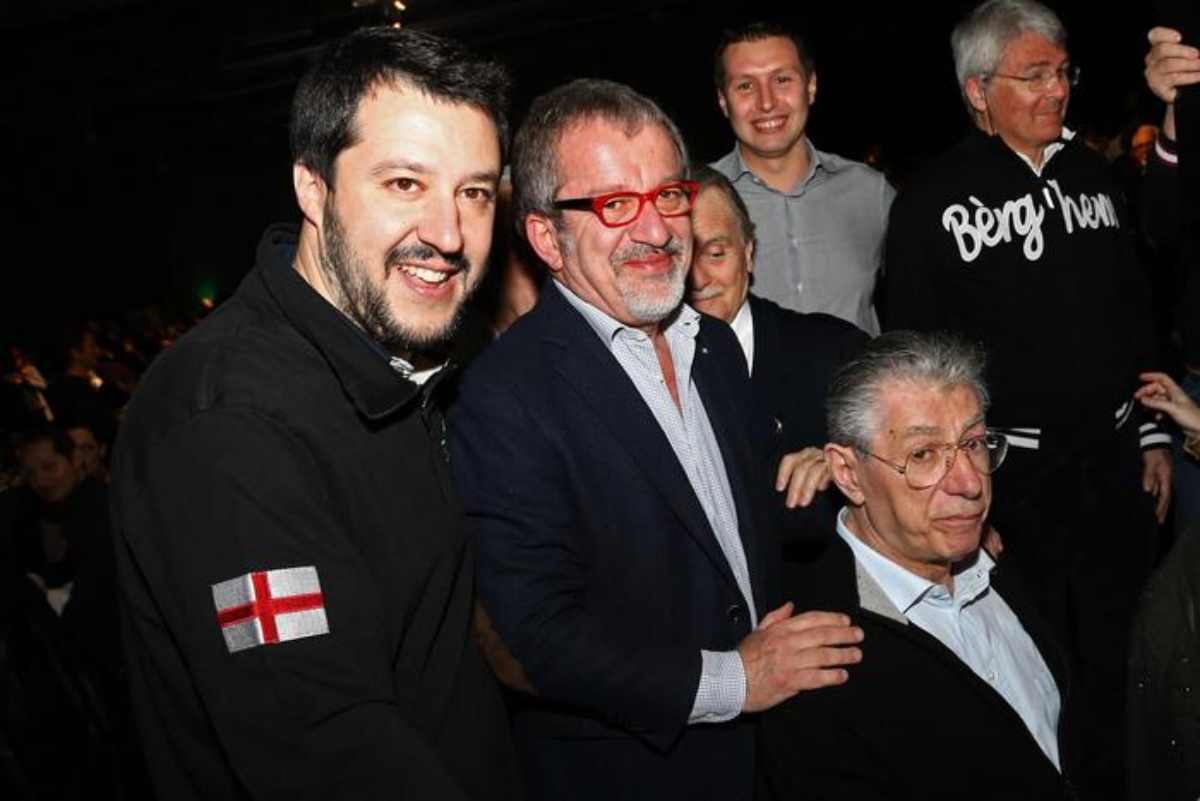 Salvini, Maroni e Bossi 