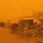 Tempesta di sabbia a Gaza