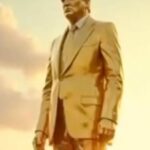 trump statua d'oro