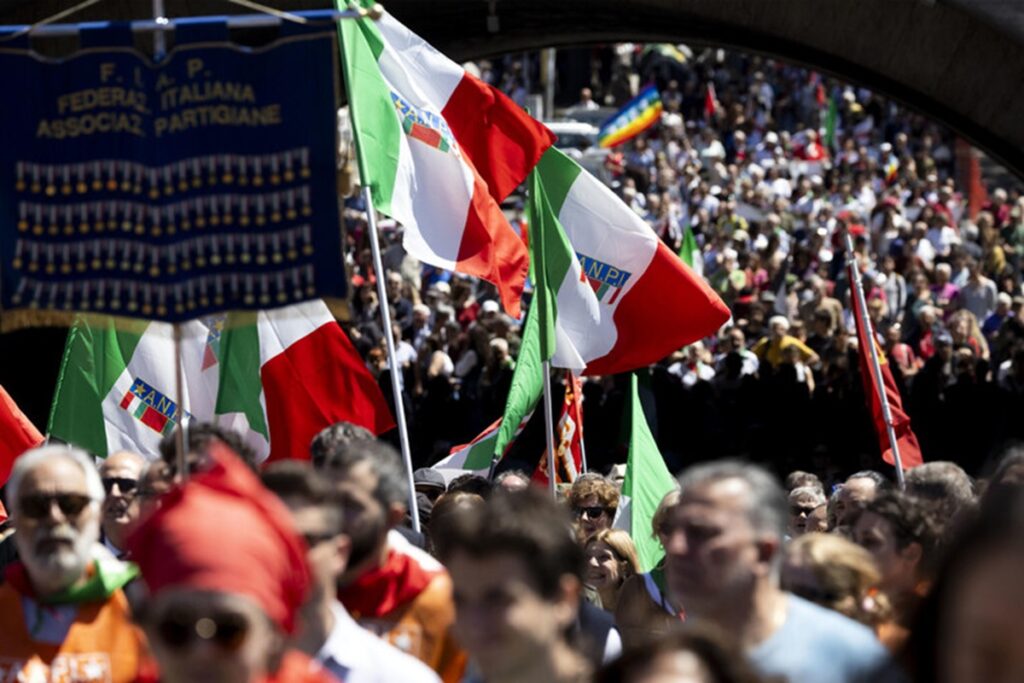La manifestazione del 25 aprile
