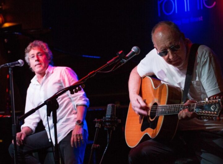 Roger Daltrey e Pete Townshend, cantante e chitarrista degli Who, in una esecuzione dal vivo