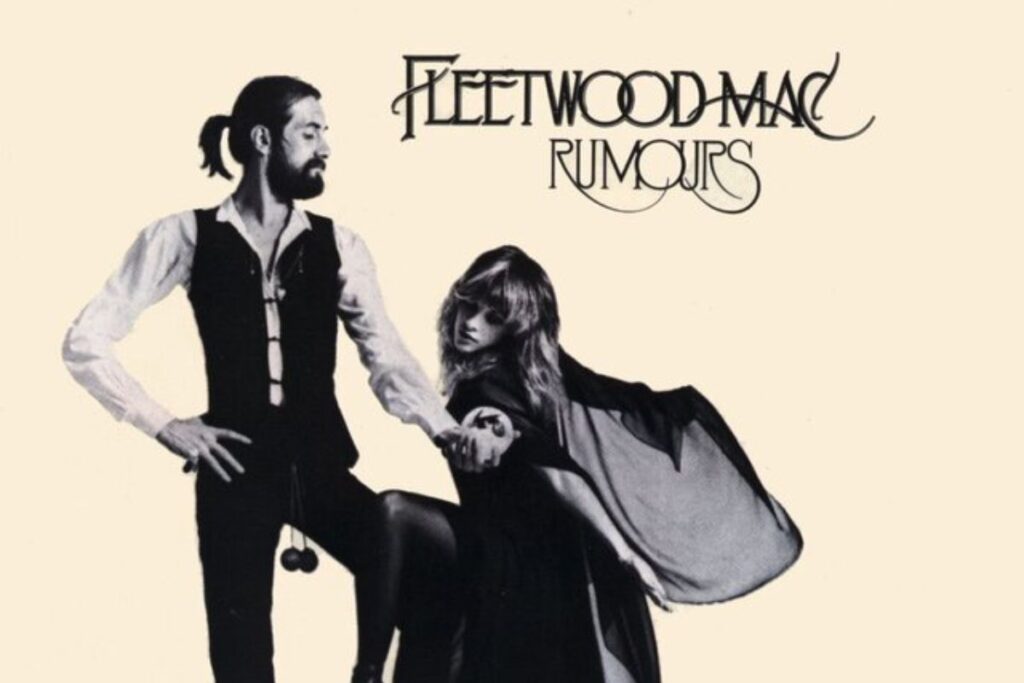 Particolare della copertina di Rumours, album iconico dei Fleetwood Mac