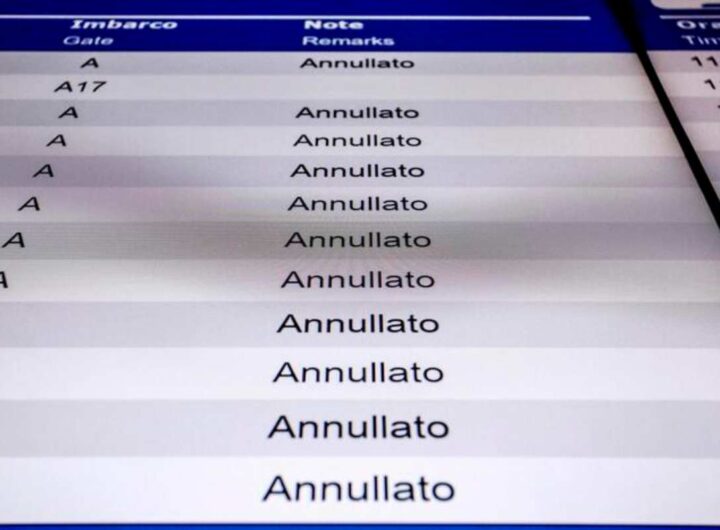 Volo aereo annullato