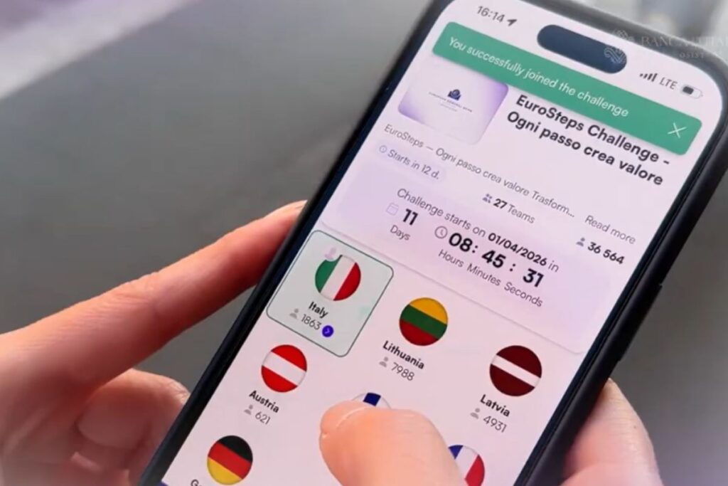 app EuroSteps Walking Challenge