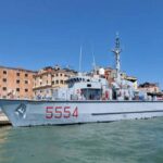 Il cacciamine Gaeta in una foto scattata a Venezia nel 2023