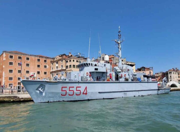 Il cacciamine Gaeta a Venezia nel 2023