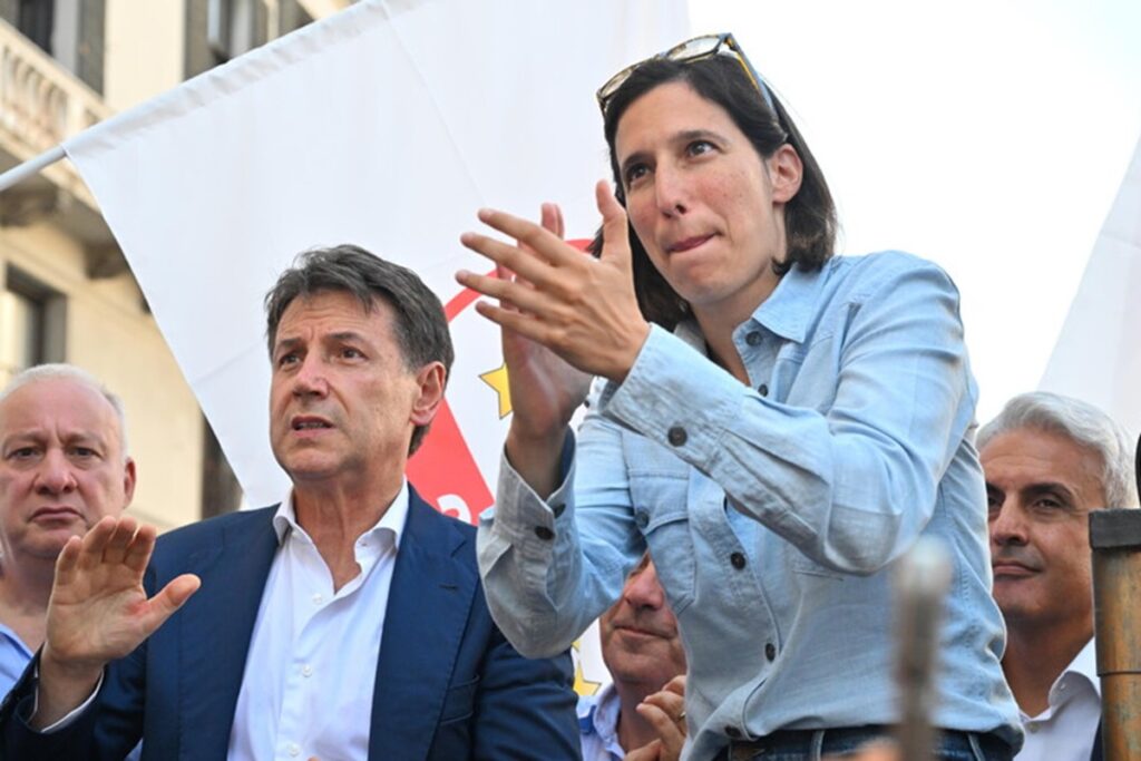 Elly Schlein e GIuseppe Conte