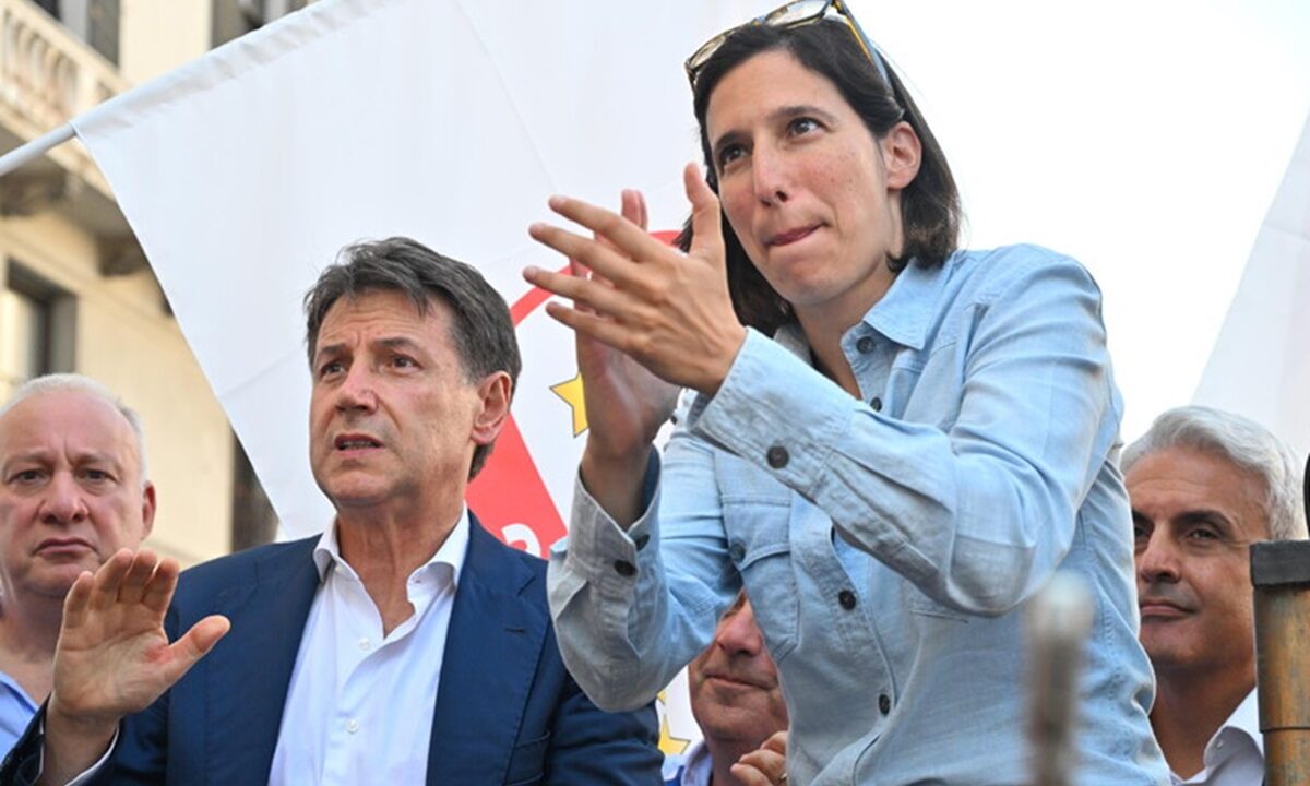 Elly Schlein e GIuseppe Conte