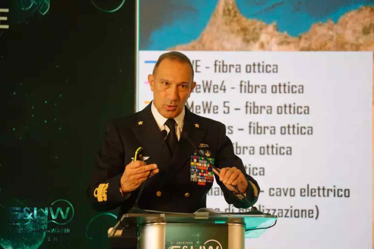 Il capo di Stato maggiore della Marina militare, Giuseppe Berutti Bergotto