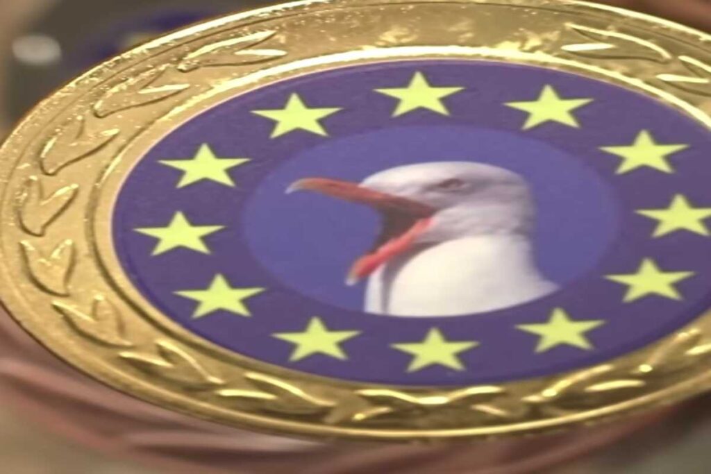 Medaglia con gabbiano