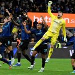 Inter in festa dopo la vittoria