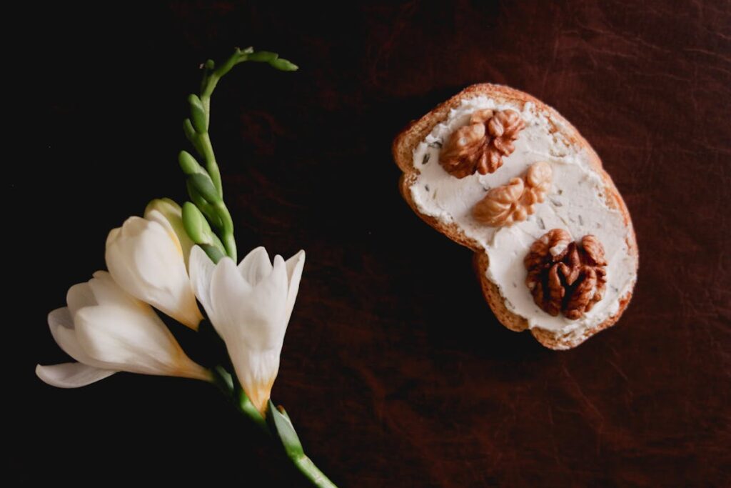 crostini ricotta noci e miele